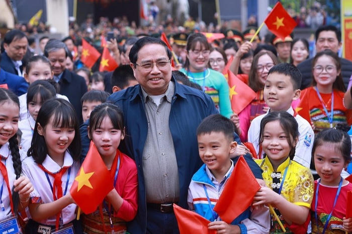 Thủ tướng dự Lễ khởi công dự án Trường tiểu học Cẩm Thạch tại Thanh Hóa