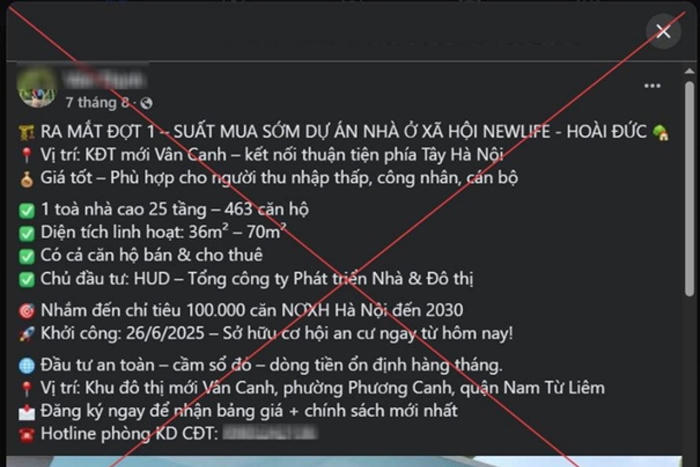 Xử phạt 2 trường hợp rao bán “suất ngoại giao”, “suất nội bộ” nhà ở xã hội trên mạng