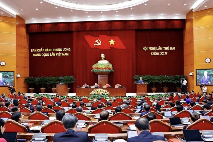 Thông cáo báo chí ngày làm việc thứ nhất Hội nghị Trung ương 2 khóa XIV