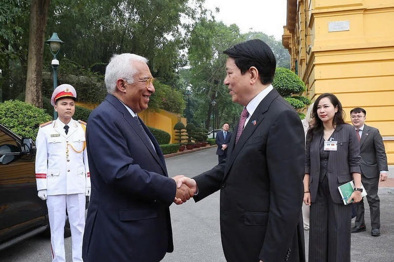 Chủ tịch nước Lương Cường chủ trì lễ đón chính thức Chủ tịch Hội đồng châu Âu