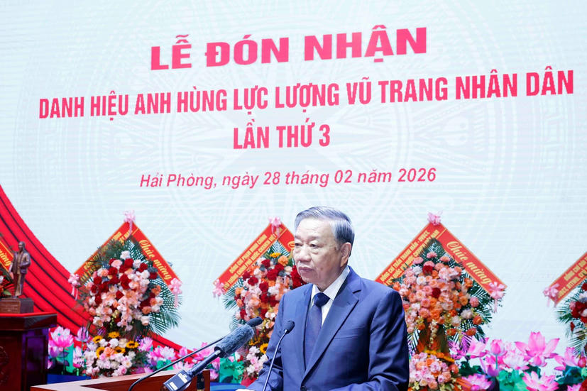 Phát biểu của Tổng Bí thư Tô Lâm tại Lễ đón nhận Danh hiệu Anh hùng Lực lượng Vũ trang Nhân dân của Quân chủng Hải quân