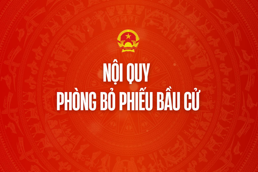 Infographic: Nội quy phòng bỏ phiếu bầu cử
