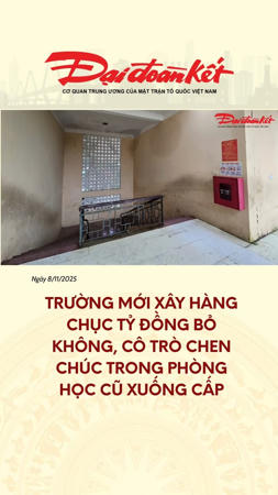 Trường mới xây hàng chục tỷ đồng bỏ không, cô trò chen chúc trong phòng học cũ xuống cấp 