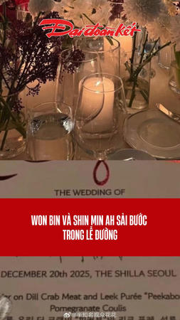 Kim Won Bin và Shin Min Ah sải bước trong lễ đường