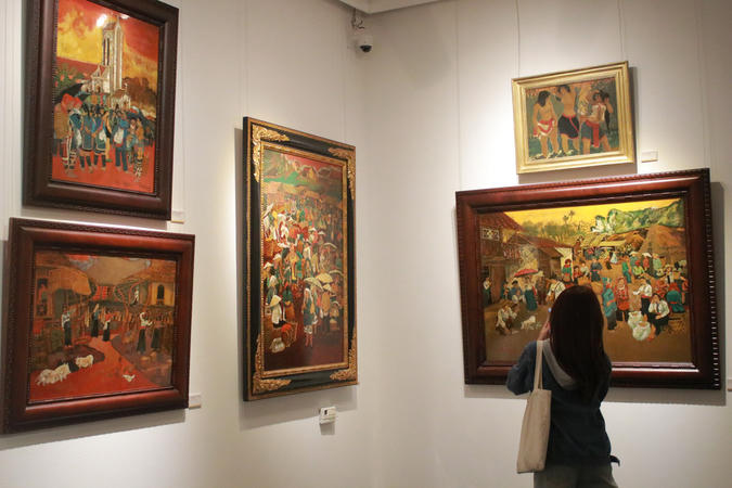 Dấu ấn một thế kỷ qua triển lãm ‘Hồn quê’ của họa sĩ Hoàng Sùng