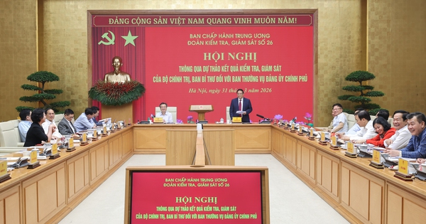 Thông qua Báo cáo kiểm tra, giám sát của Bộ Chính trị, Ban Bí thư đối với Ban Thường vụ Đảng ủy Chính phủ