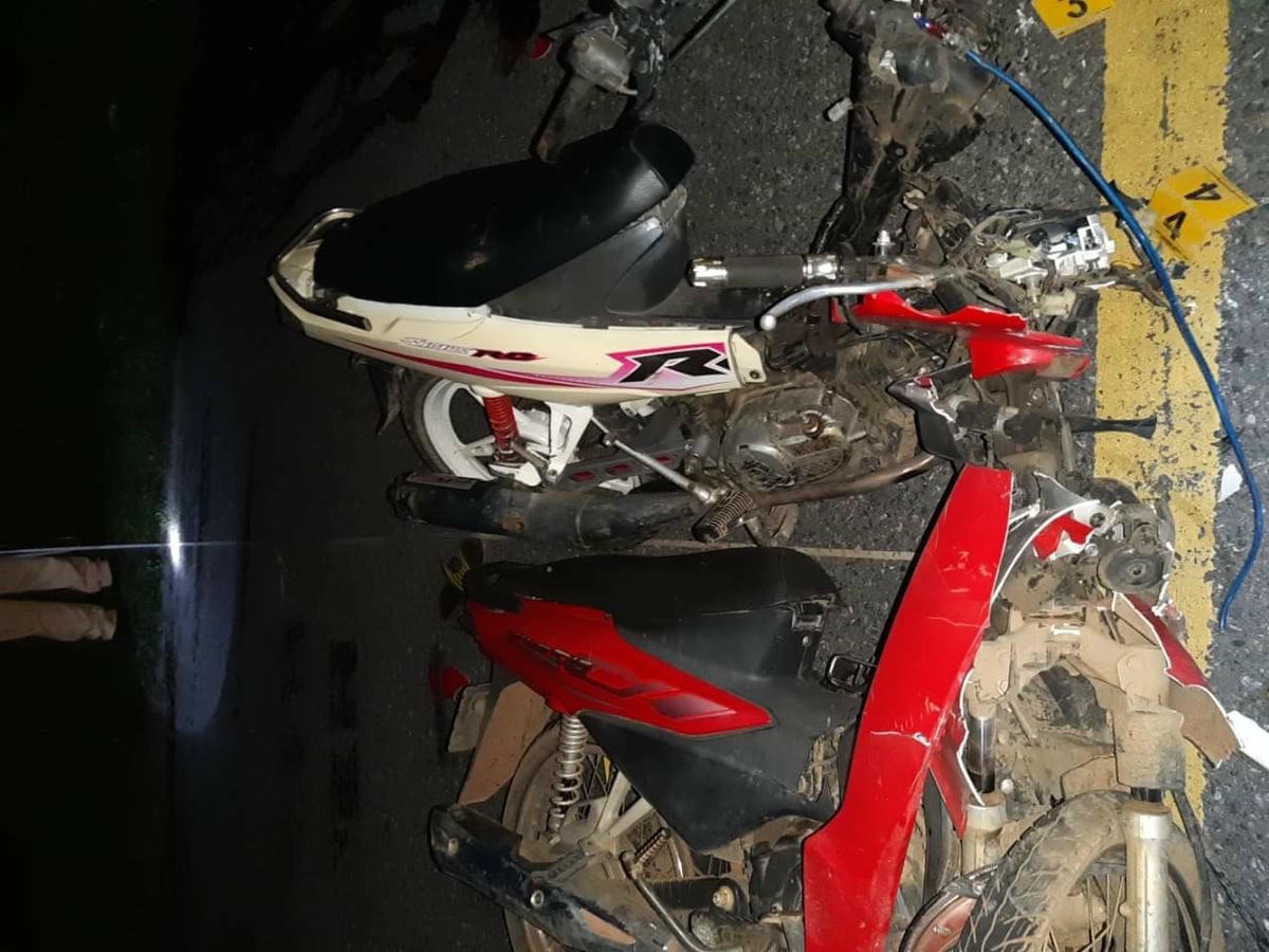 Hiện trường vụ tai nạn giao thông (Ảnh: H.T).