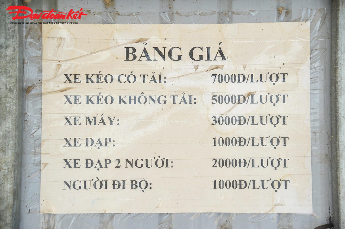Bảng giá được niêm yết công khai.