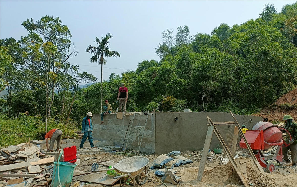 Một công trình cấp nước sạch tại huyện Minh Long được đầu tư xây dựng từ nguồn vốn của Chương trình MTQG 1719.