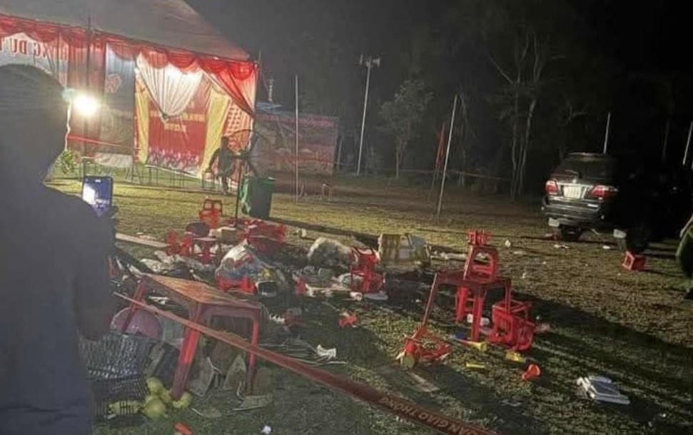 Hiện trường vụ tai nạn. Ảnh: IT.