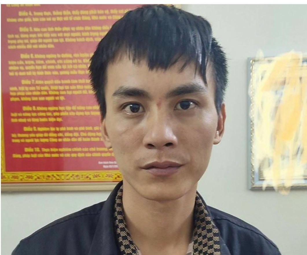 Đinh Văn Hải tại CQĐT. Ảnh CATQ