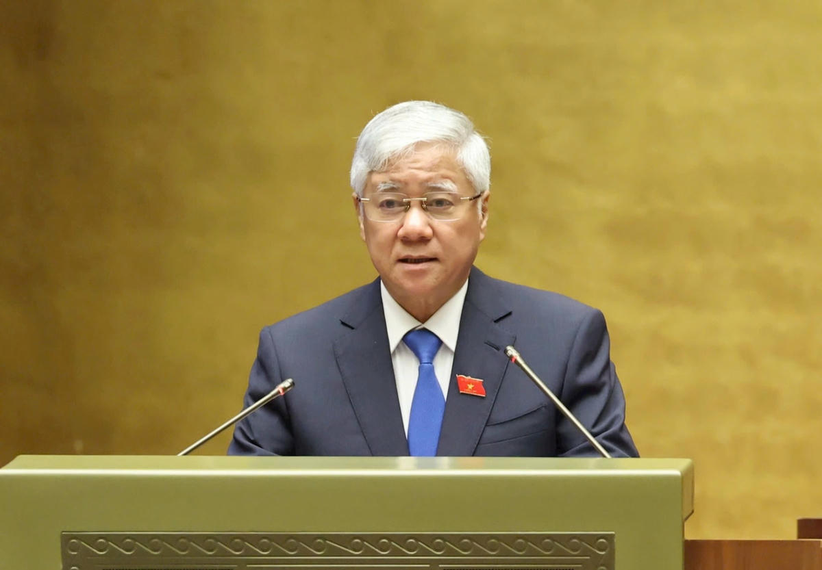 Chủ tịch Ủy ban Trung ương Mặt trận Tổ quốc Việt Nam Đỗ Văn Chiến. Ảnh: Quang Vinh.