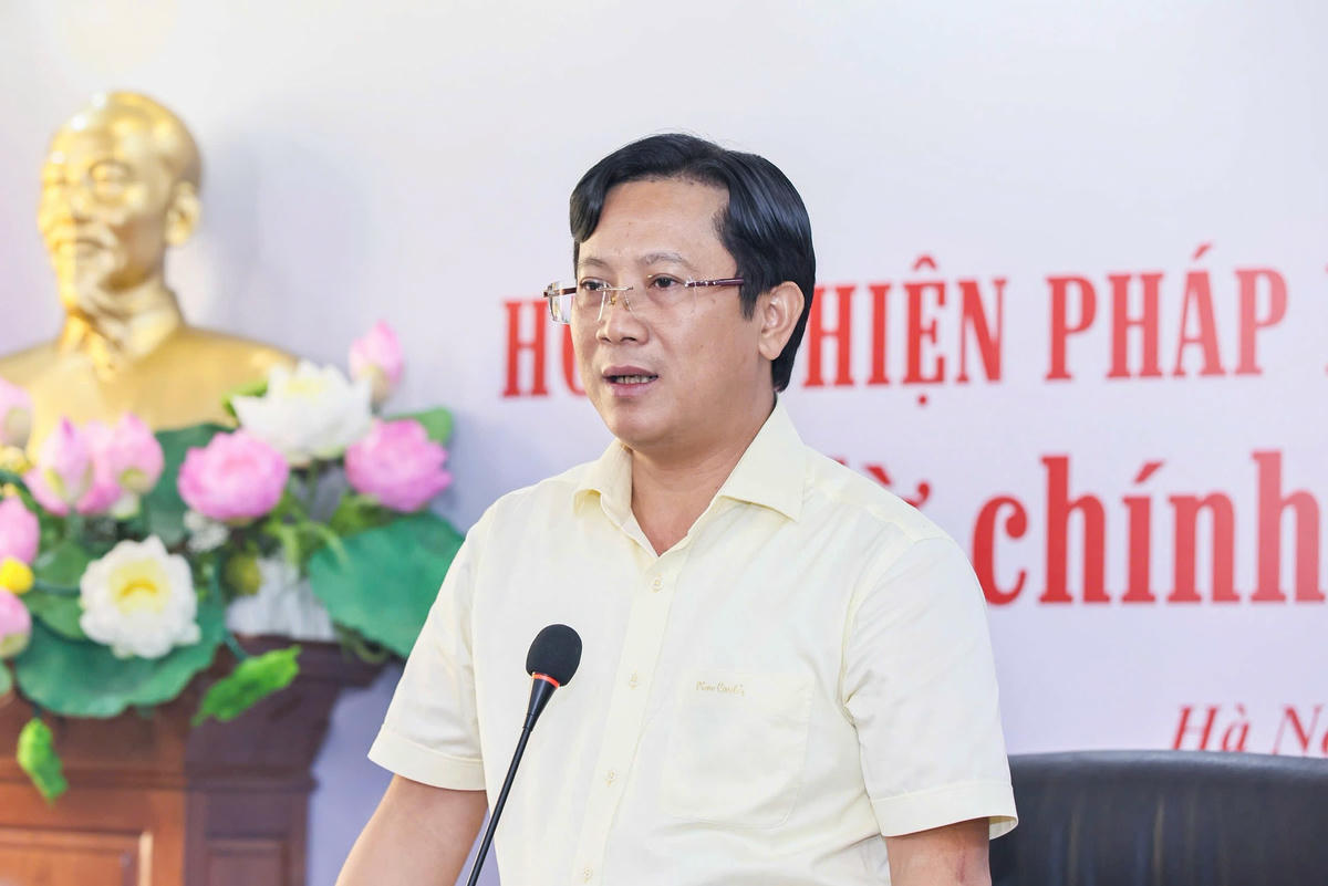 Nhà báo Lê Anh Đạt, Phó Tổng Biên tập Báo Đại Đoàn Kết. Ảnh: Quang Vinh.