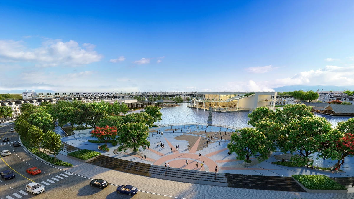 Dự án Thảo Viên Villas sở hữu vị trí kế bên hồ trung tâm rộng 6ha mang lại vượng khí cho gia chủ.