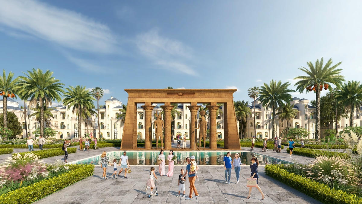 Kiến trúc Ai Cập cổ đại tạo ra sự khác biệt cho dự án.