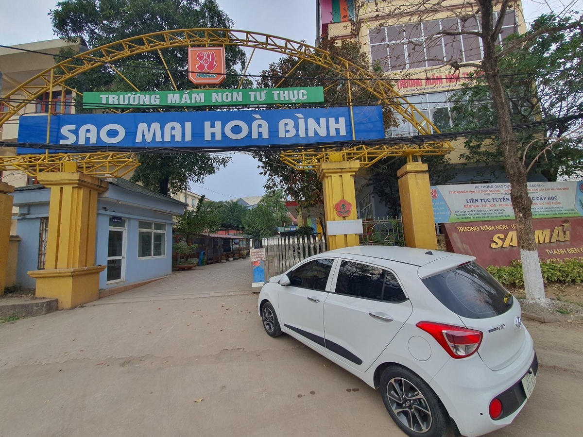 Trường mầm non tư thục Sao Mai Hòa Bình.