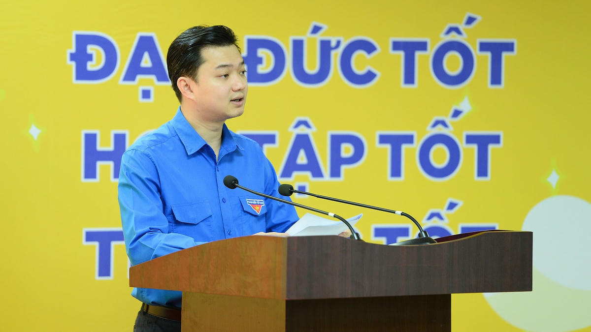 Anh Nguyễn Minh Triết cho biết đây là chương trình góp phần xây dựng lớp đoàn viên, thanh niên, học sinh “vừa hồng, vừa chuyên”.