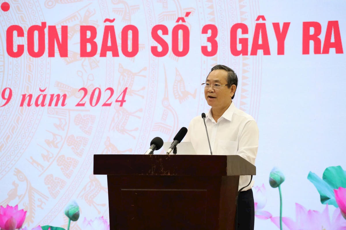 Ông Nguyễn Văn Dành kêu gọi ủng hộ, giúp đỡ nhân dân các tỉnh, thành miền Bắc vượt qua khó khăn.