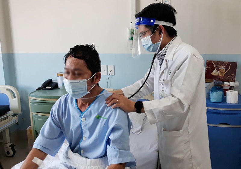 Điều trị cho bệnh nhân hậu Covid-19 (ảnh CDC Đồng Nai)