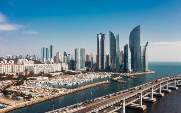 Haeundae nổi tiếng là viên ngọc quý của thành phố Busan tại Hàn Quốc