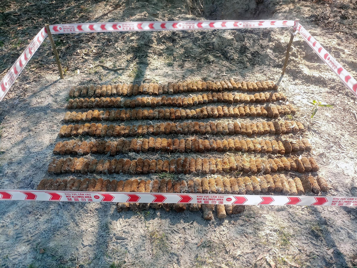Các vật liệu nổ đã được phá hủy an toàn. Ảnh: NPA/RENEW.