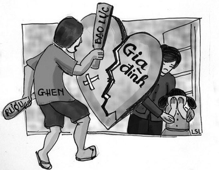 Với hành vi bạo hành gia đình, 2 người đàn ông này đã bị UBND tỉnh Phú Thọ xử phạt gần 40 triệu đồng. Ảnh minh hoạ