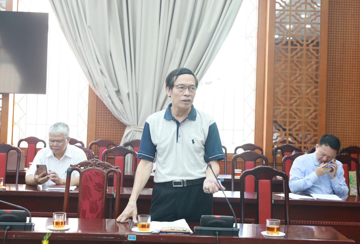 Các đại biểu phát biểu tại hội nghị.