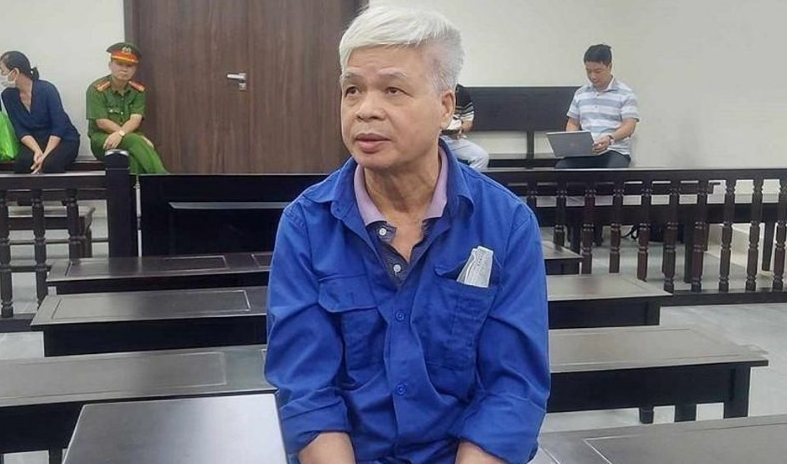 Bị cáo Hoàng Văn Cường tại phiên tòa.