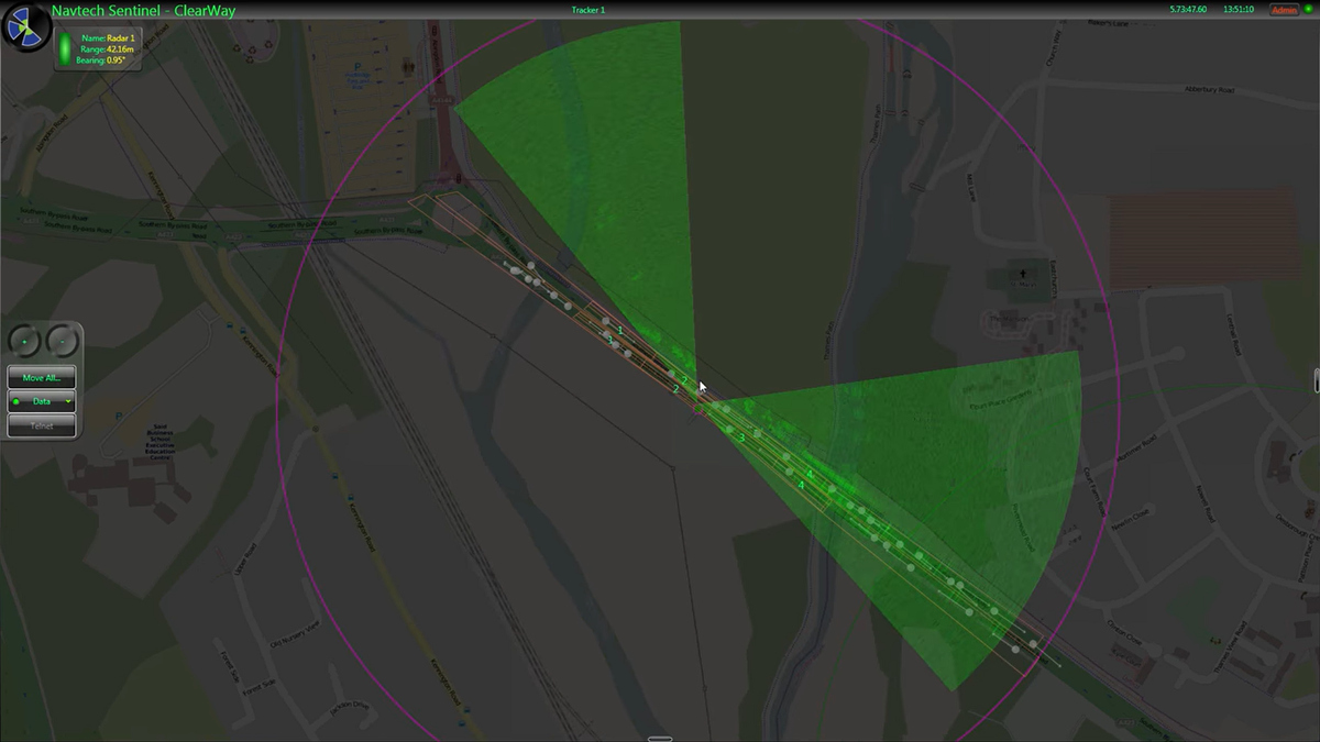 Hoạt động quay quét của Radar để ghi nhận rất nhiều dữ liệu của tất cả phương tiện trên tuyến trong mọi điều kiện thời tiết.
