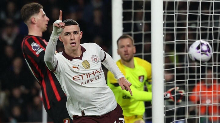 Phil Foden lập công cho Man City.