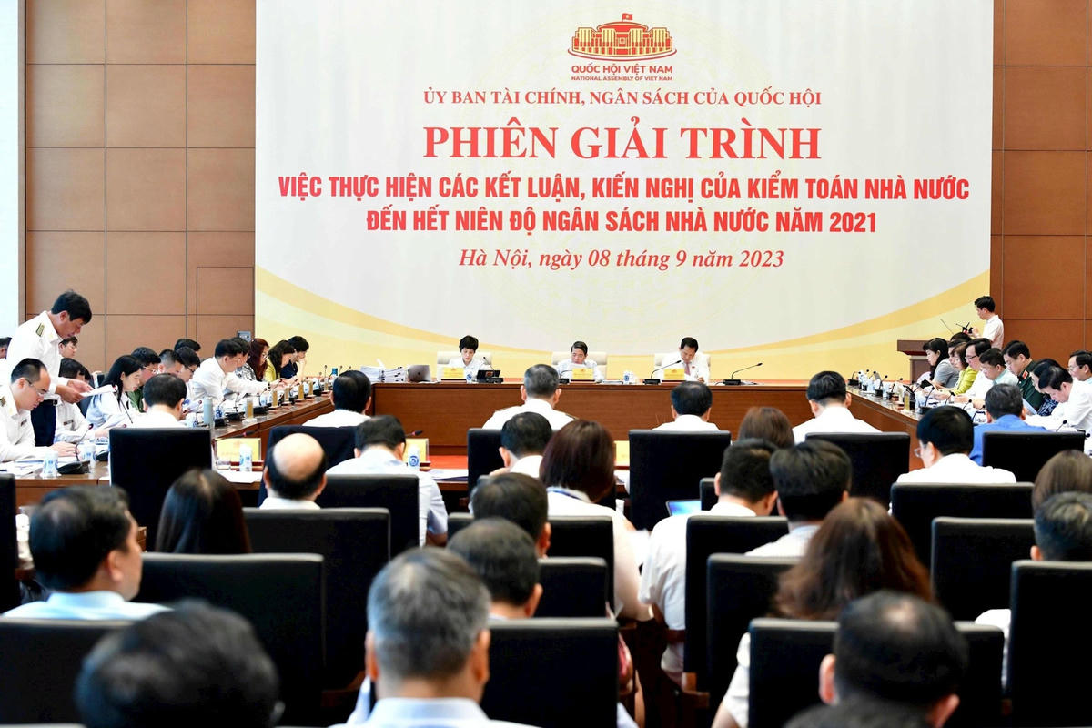 Toàn cảnh Phiên giải trình. Ảnh: N.Lộc