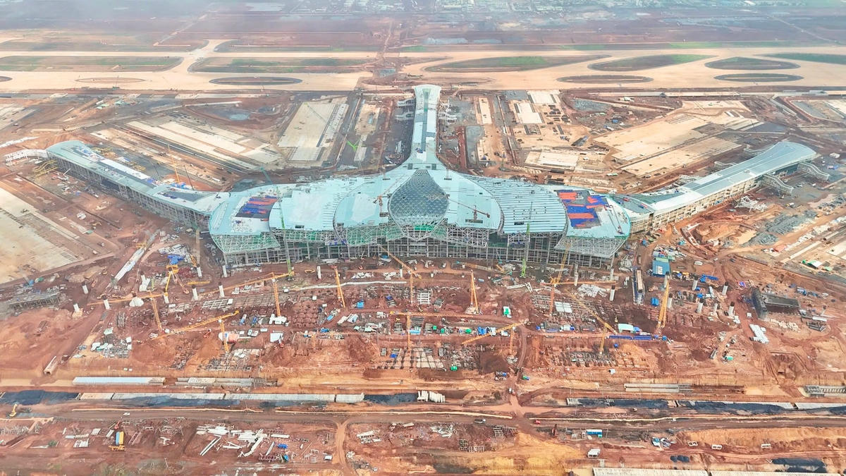 Hiện trạng công trường thi công dự án sân bay Long Thành. Ảnh: M.T.