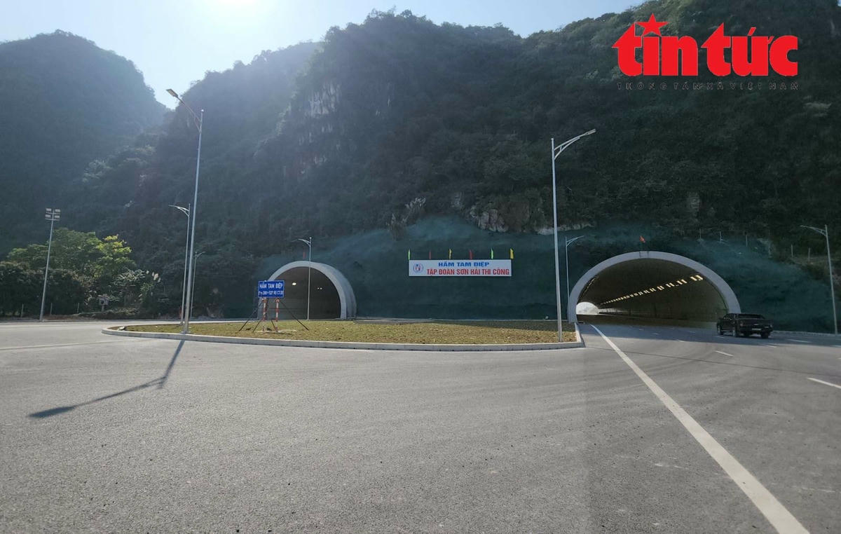 Hai ống hầm Tam Điệp trên cao tốc Mai Sơn - QL45 đã đủ điều kiện khai thác.