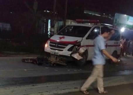 Hiện trường vụ tai nạn.