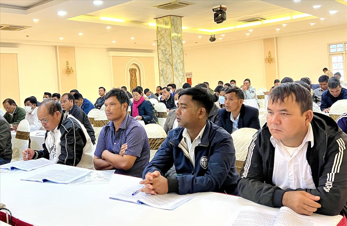 Các học viên tham gia lớp tập huấn.