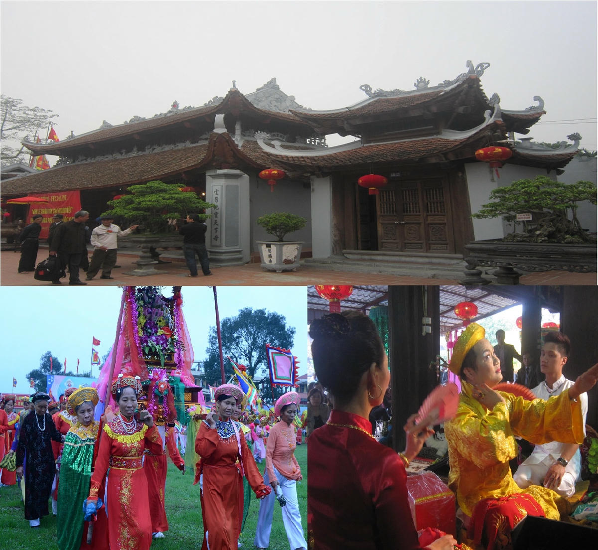 Nam Định cũng được biết đến là Trung tâm của tín ngưỡng thờ Mẫu. Trên địa bàn tỉnh hiện có khoảng 400 điểm thực hành tín ngưỡng này. Tín ngưỡng thờ Mẫu Tam Phủ của người Việt đã được UNESCO ghi danh vào danh sách Di sản văn hóa phi vật thể của nhân loại. Trong ảnh: Quần thể di tích lịch sử văn hóa Phủ Dầy (xã Kim Thái, huyện Vụ Bản, tỉnh Nam Định). Lễ hội Phủ Dầy được tổ chức vào tháng 3 Âm lịch hằng năm.