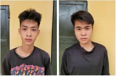 Đối tượng Mã Bình Sơn và Lý Hồng Độ. Ảnh: Công an tỉnh Bắc Giang.