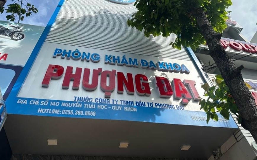 đình chỉ toàn bộ hoạt động chuyên môn đối với Phòng khám đa khoa Phượng Đạt
