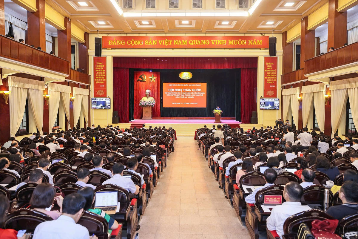 Quang cảnh Hội nghị tại điểm cầu Trung ương. Ảnh: Quang Vinh