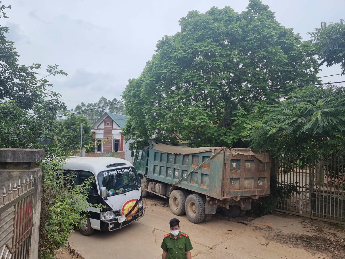 Hiện trường vụ tai nạn. Ảnh Tuấn Trung