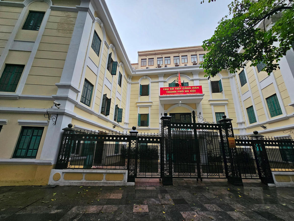 Trụ sở Tiếp công dân thành phố Hà Nội tại số 34 Lý Thái Tổ (Hoàn Kiếm, Hà Nội). Ảnh: Quốc Thanh.