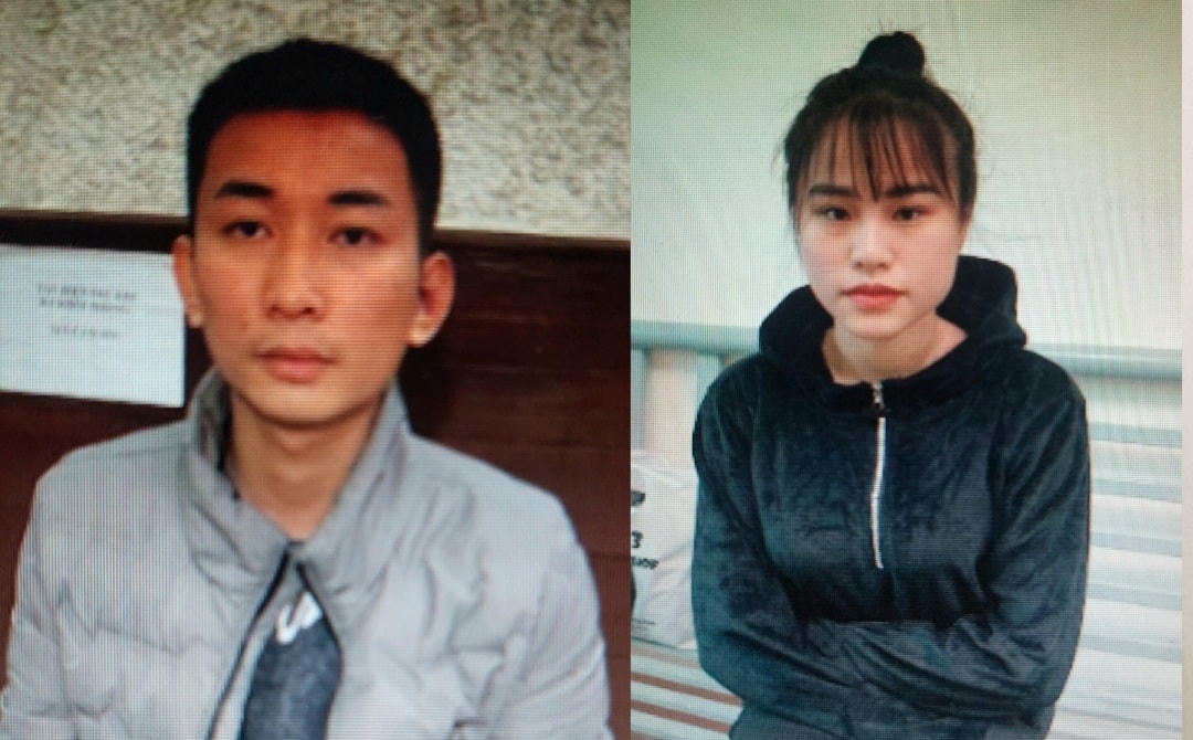 Khánh và Ngà tại CQĐT. Ảnh Thanh Tuấn