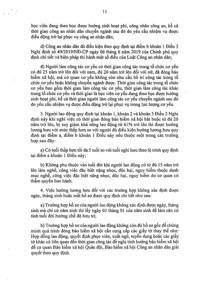 Nghị định 157/2025/NĐ-CP: Quy định mới về lương hưu, lộ trình nghỉ hưu, trợ cấp... đối với quân nhân, Công an, dân quân thường trực- Ảnh 11.