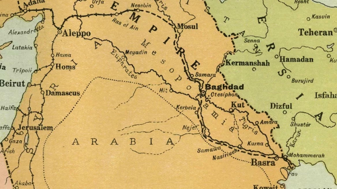 Bản đồ Lưỡng Hà cổ đại. Ảnh: Grunge.