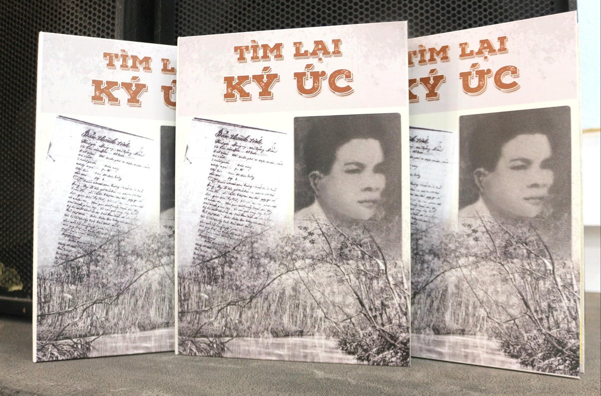 Ấn phẩm “Tìm lại ký ức” được thực hiện công phu, tái hiện tại lịch sử hào hùng của chiến sĩ Đặc công rừng Sác Trần Văn Dần. Ảnh HN.