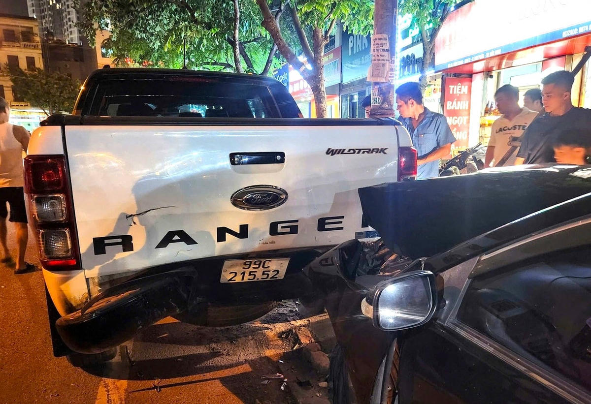 Hiện trường vụ tai nạn. Ảnh:CTV.