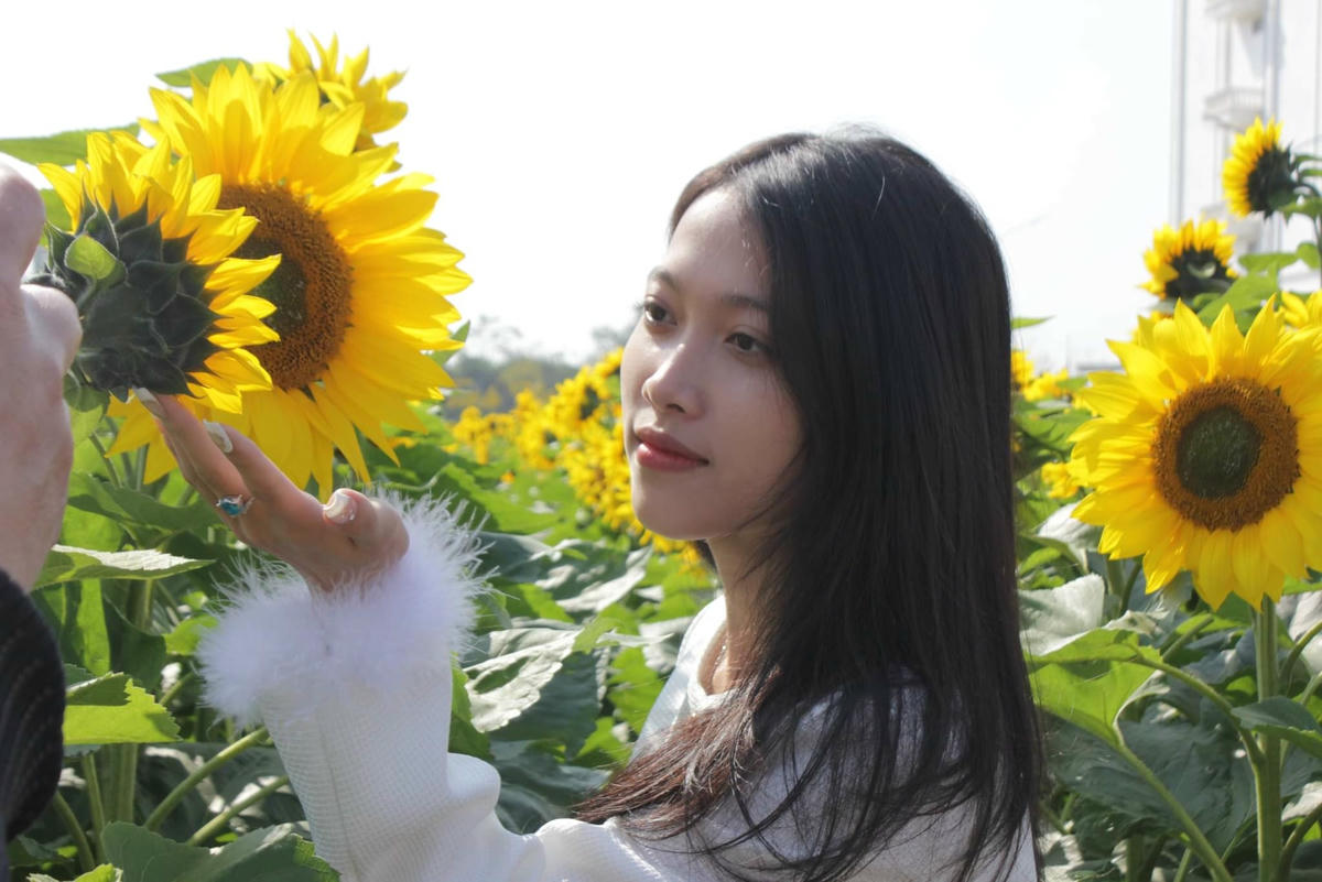 4.Nhóm học sinh từ huyện Thanh Hà tới tham quan từ khi mặt trời ló rạng. 