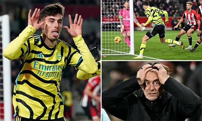 Thắng nghẹt thở phút cuối, Arsenal chiếm ngôi đầu Ngoại hạng Anh trong ngày đặc biệt của HLV Arteta - Ảnh 3.