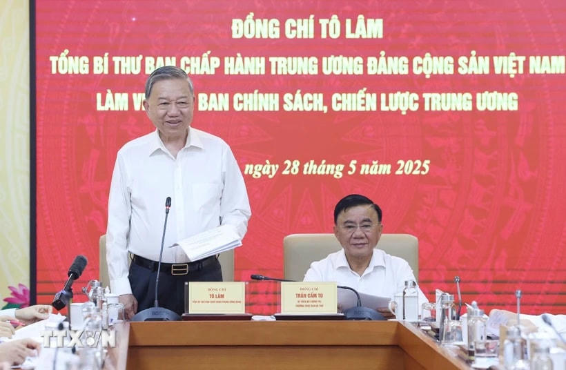 Tổng Bí thư Tô Lâm phát biểu. (Ảnh: Thống Nhất/TTXVN)