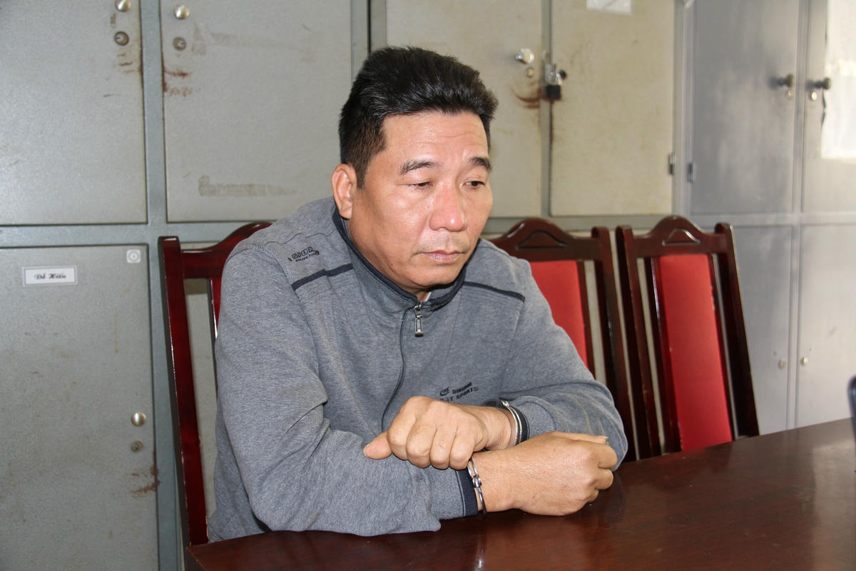 Đối tượng Thắng tại CQĐT. Ảnh Quỳnh Trang